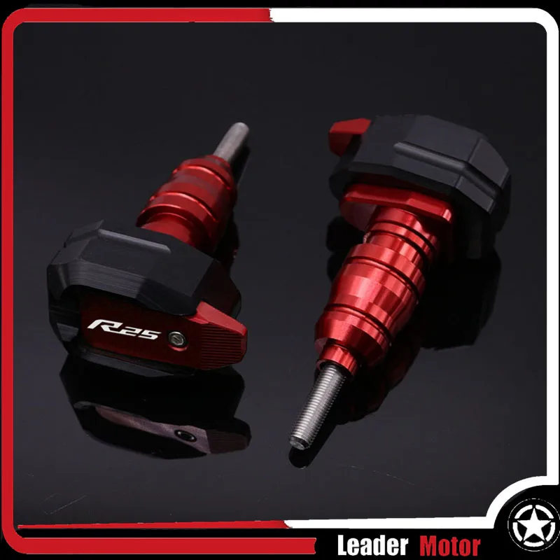 Red logo (R25) Подходит для YAMAHA MT-03 MT-25 YZF-R3 YZF-R25 YZF R3 YZF R25 защита от падения рамки слайдер обтекателя гвардии Анти ночлега протектор - Цвет: Red logo (R25)