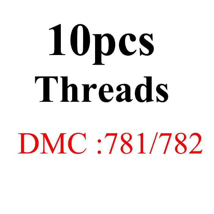 10pcs-DMC781 JOY SUNDAY, DMC776-818, многоцветные, 10 шт., 1,2 м, нитки для вышивки крестиком, хлопковое шитье, моток пряжи, нить для вышивки, набор нитей для вышивки, сделай сам, швейное ремесло - Цвет: 10pcs-DMC781