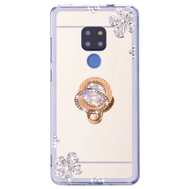 Mirror Soft Ring Case for Huawei Nova 6 SE P30 P20 P8 P9 Lite 2017 P10 P Smart Z 2019 Plus Y5 Y6 Prime 2018 Y7 Phone Cover | Мобильные