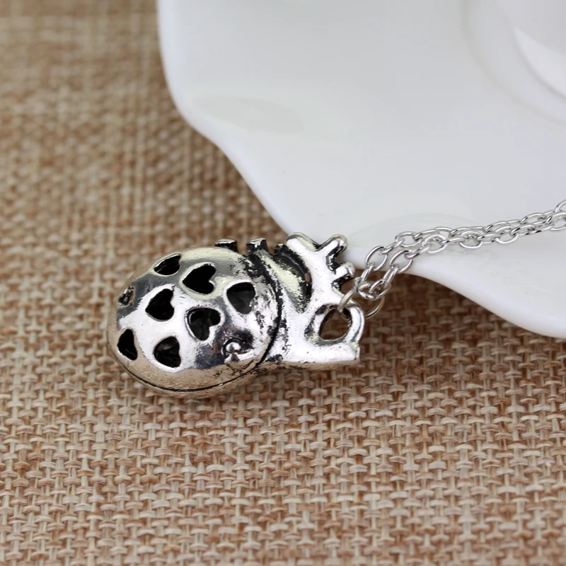 Винтажные забавные аксессуары колье с анатомическим сердцем ювелирные изделия