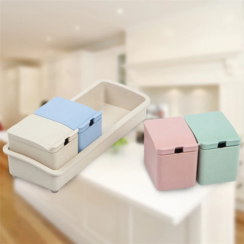 1 комплект модный из пшеничной соломы набор для приправ кухонная приправа