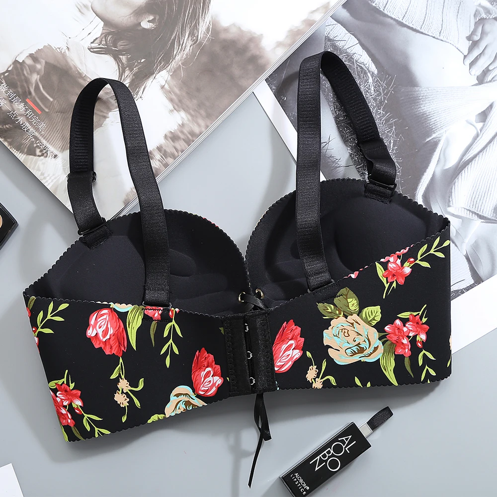 Бюстгальтер бесшовный пуш-ап без косточек цвет в ассортименте 1 шт | Женская