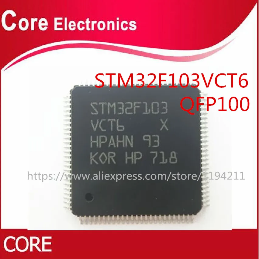 10 шт. STM32F103VCT6 QFP100 STM32F103 QFP ARM IC новый| |