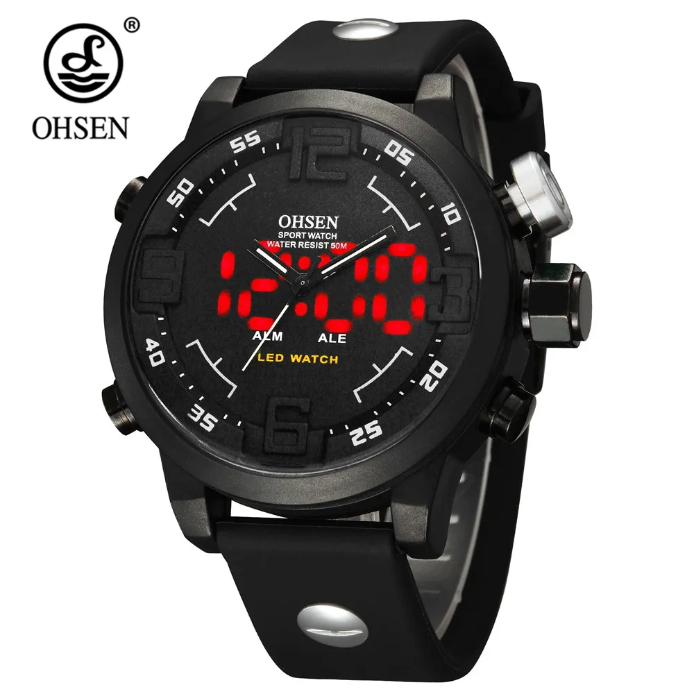 Новинка 2017 технические кварцевые наручные часы для мужчин 50 м плавания спорта на