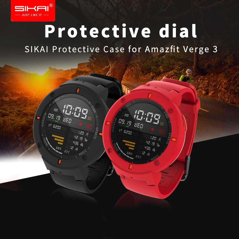 SIKAI PC защитный чехол для Amazfit Verge Lite жесткий Xiaomi Huami 3 lite