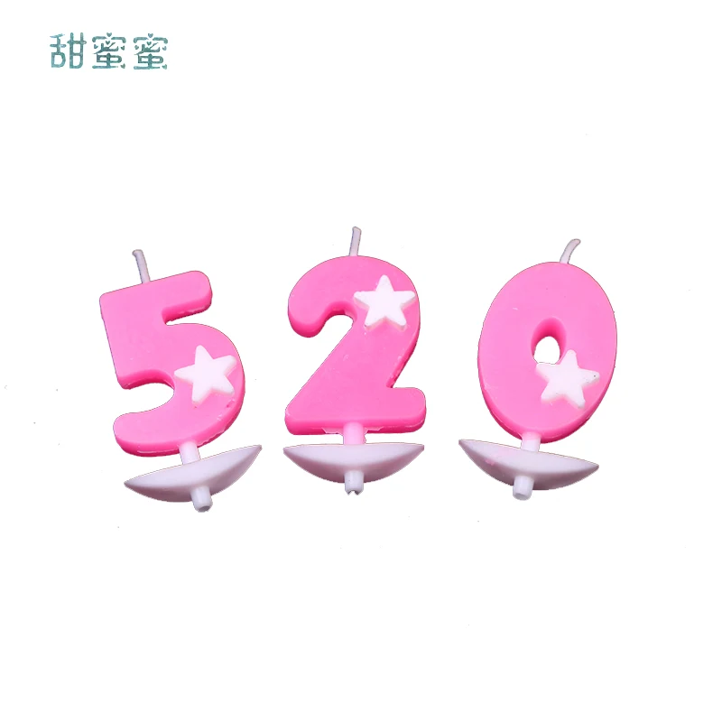 10 шт./упаковка детские свечи в виде розовой звезды|cake candle|birthday cake candlescandle decoration |