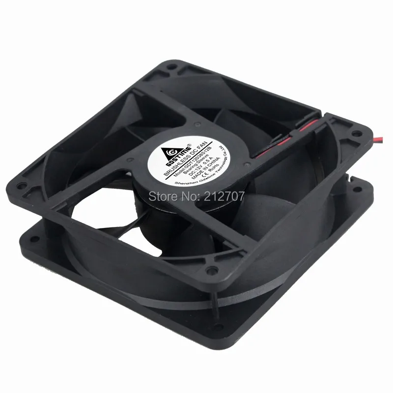 1 шт. Gdstime DC 12 V 2 провода 120*120*38 мм 12038 120 мм бесщеточный процессорный кулер вентилятор охлаждения