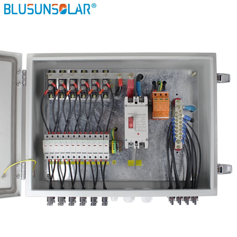 1set Hgih quality Stainless Steel Housing 1000VDC 12 strings input and 1 string output combiner box with 15A fuse panel | Обустройство