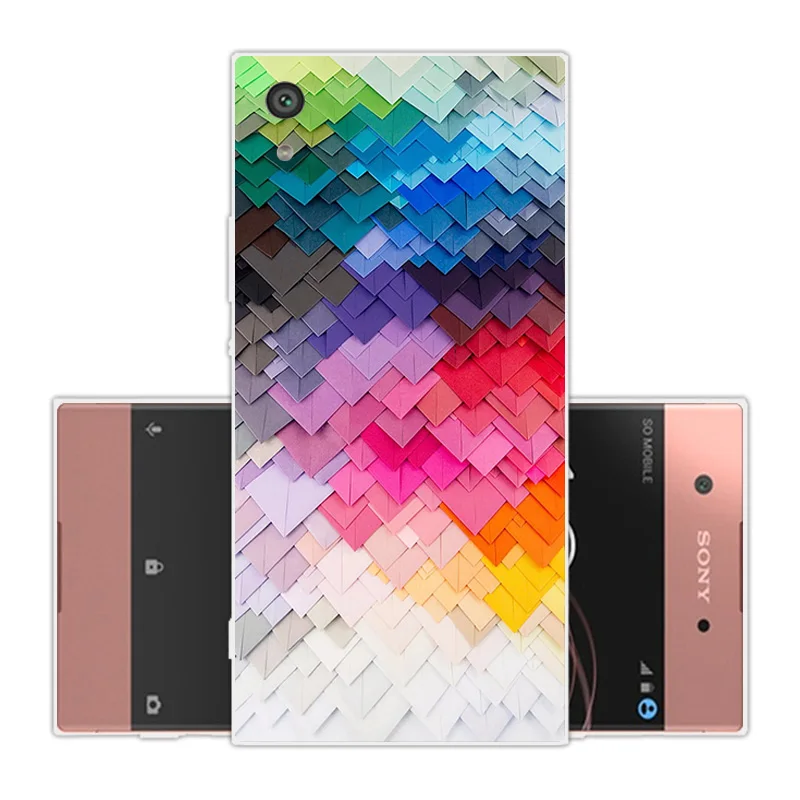 Силиконовый чехол для Sony Xperia XA1 G3121 G3112 G3123 G3116 с двойной задней крышкой прозрачный