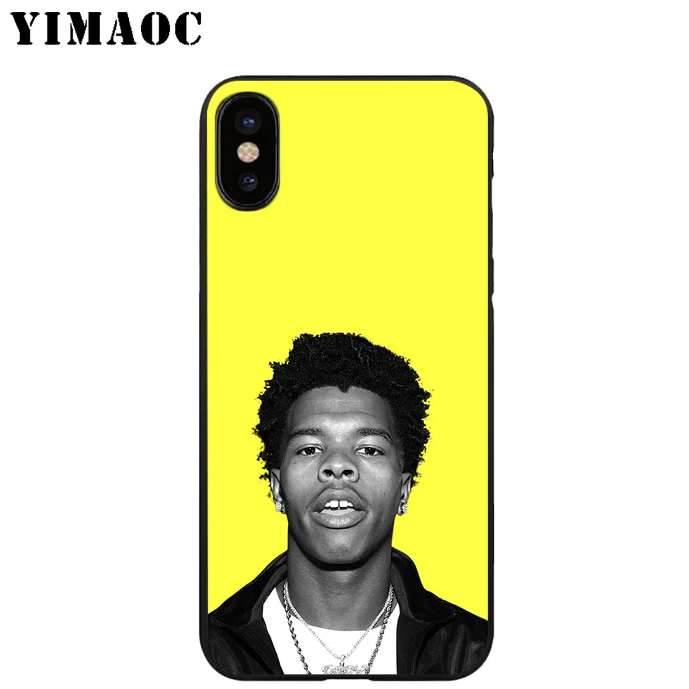 YIMAOC Lil Baby Rapper Soft TPU Black Silicone Case for iPhone X or 10 8 7 6 6S Plus 5 5S SE Xr Xs Max |