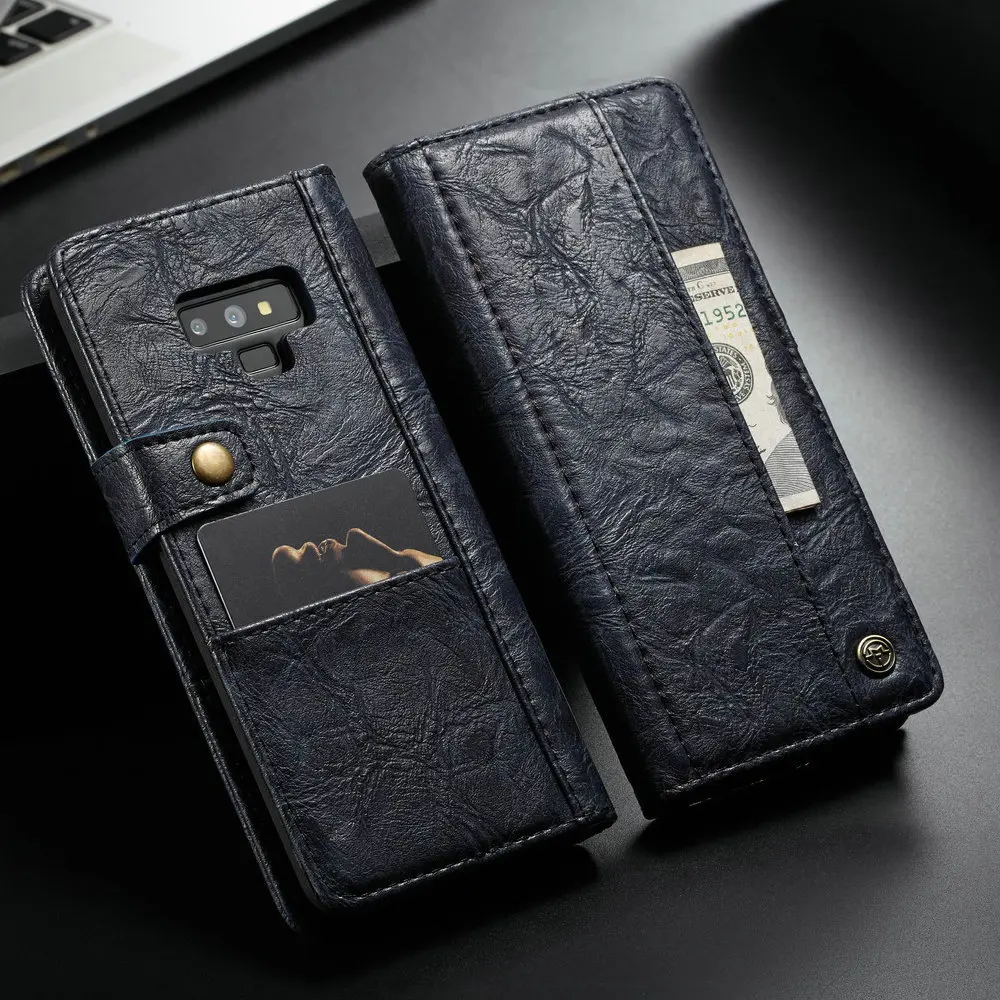Чехол мне чехол для samsung Galaxy Note 9 S9 S8 S10 плюс S10e Роскошный кожаный чехол-книжка в стиле "Ретро" с карманом для карты с откидной крышкой для samsung Note9 8