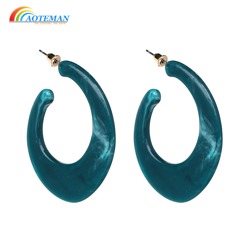 Женские полукруглые серьги из смолы 3 цвета | Украшения и аксессуары