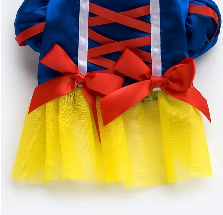 Классическое платье для чихуахуа кружевное свадебное принцессы с белым снегом