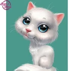 Настенное искусство, Алмазная мозаика, Мультяшные картины, вышивка крестиком, 5D алмазная вышивка с котом, вышивка, живопись, кристалл из смолы