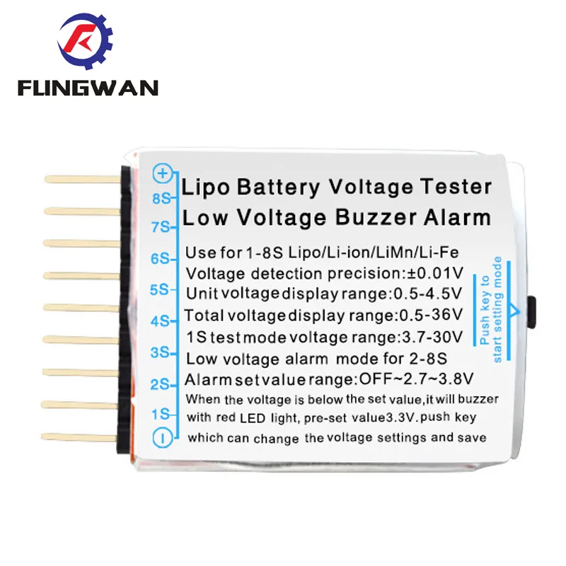 Тестер низкого напряжения на литий ионных батареях 20 шт. 1 8 сек|low voltage buzzer alarm|buzzer
