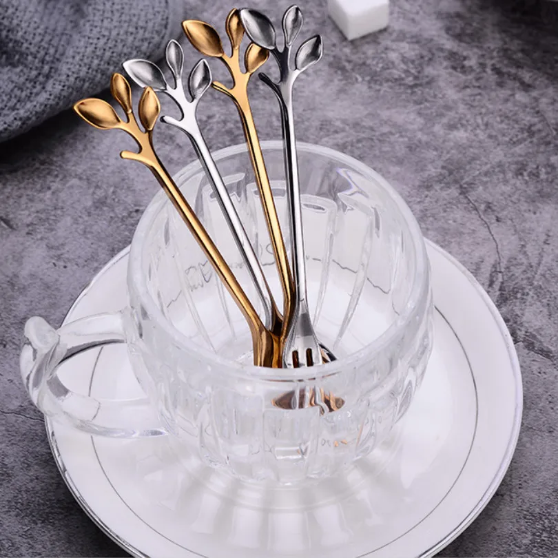 

luxury stainless steel spoons coffee spoon tea spoon golden silver free shipping