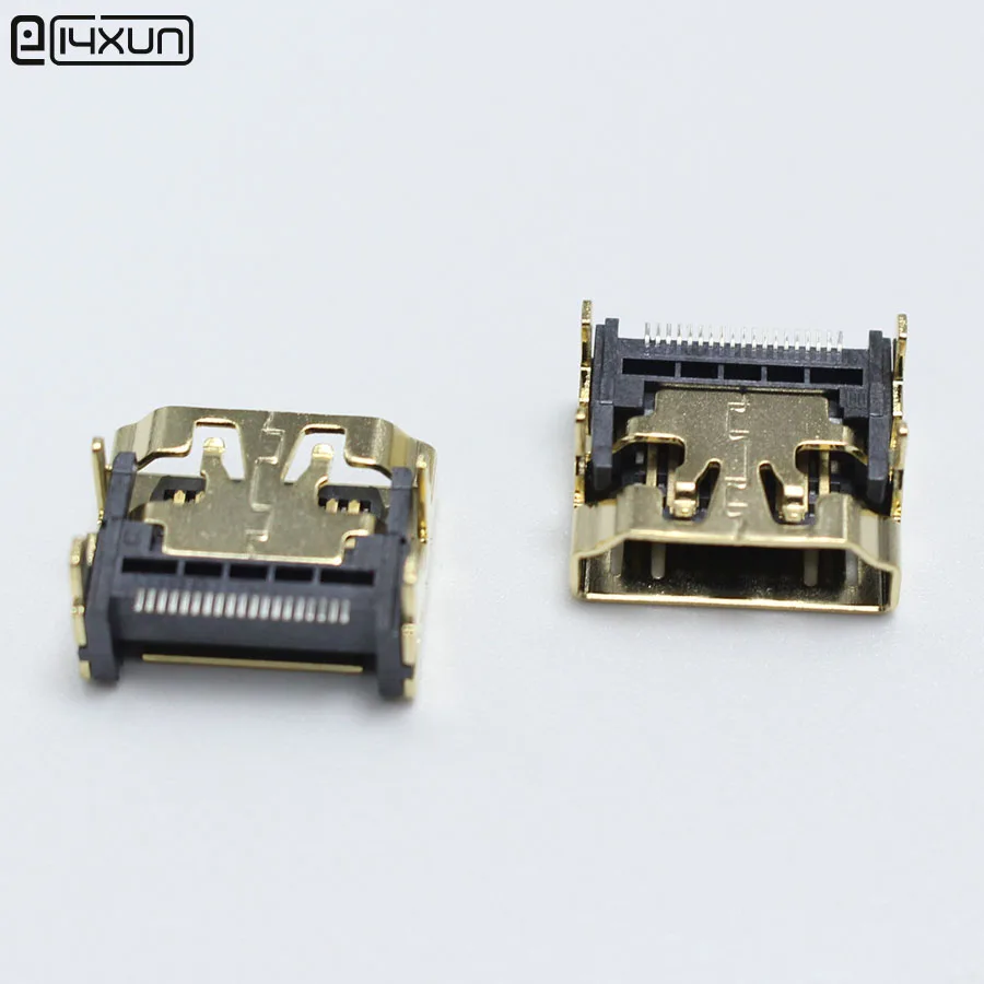 1 шт. DIY HDMI тип A штекер типа мама 19 контактов DIP разъем 4 фута золотой с покрытием|4 pin