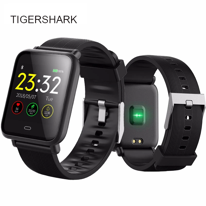 Bluetooth Smart Watch men TIGERSHARK Smartwatch For IOS Android Phone Call Remind Camera Calories Heart rate  Reloj inteligente