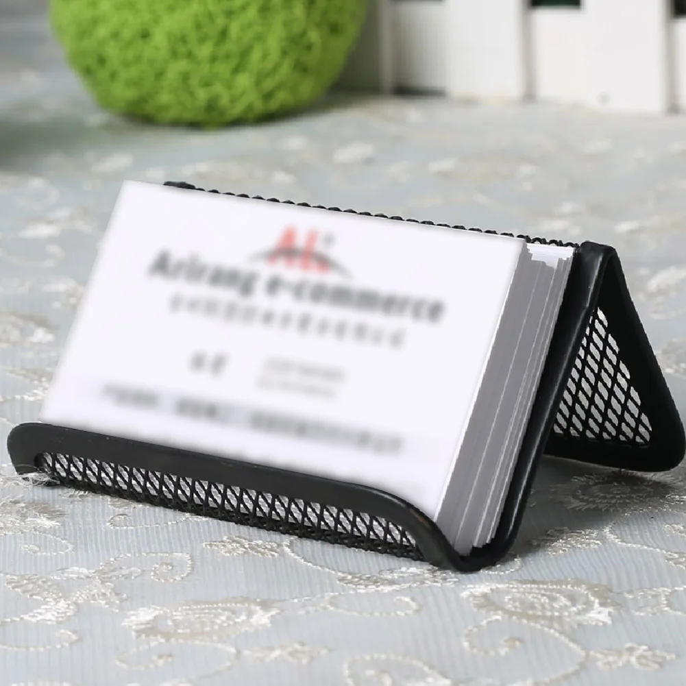 3 шт. держатель для визитки черные держатели сетчатая коллекция органайзер для визиток офисные принадлежности для хранения