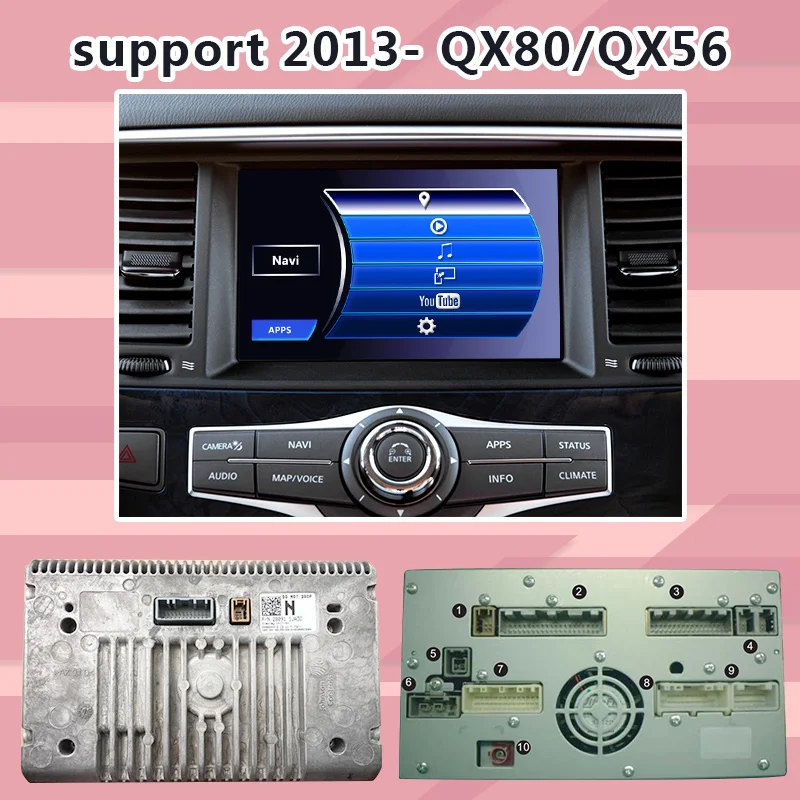 Lsailt Android gps навигационная система коробка для Infiniti QX80/QX56 Y62 2012-, с G Q70 QX50 QX60 QX70 и т. д. youtube waze