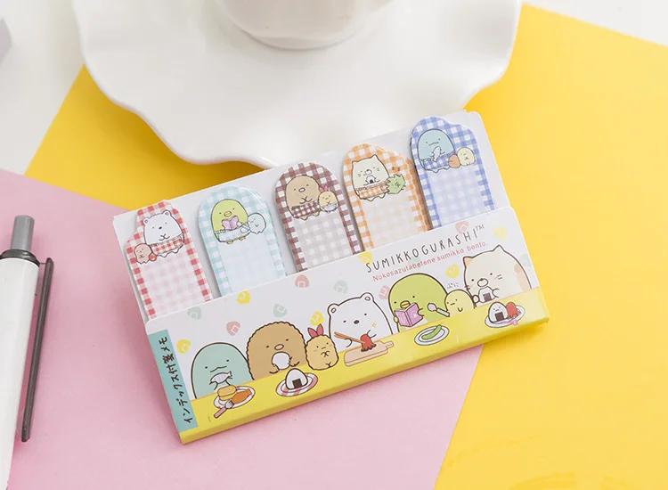 Sumikko Gurashi N раз самоклеящиеся Блокнот заметки Закладки Школа канцелярских товаров