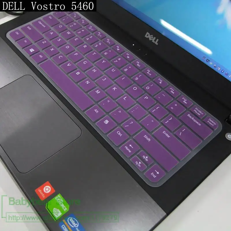 purple Новая клавиатура для ноутбука Обложка протектор для Dell Vostro 5460 5439 5470 5480 для Inspiron 5439 - Цвет: purple
