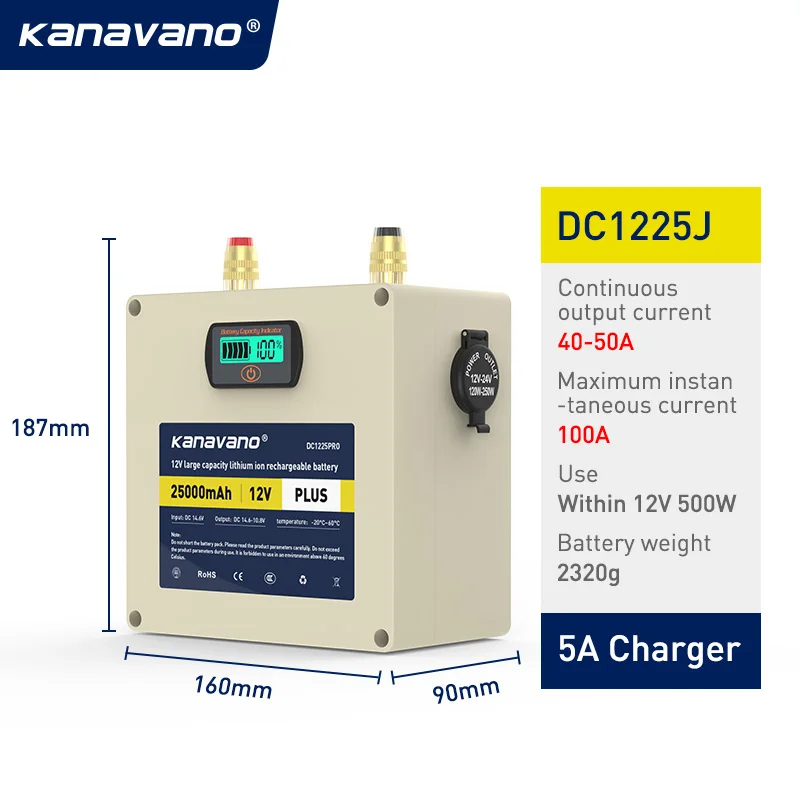 12V Портативный супер емкость после одного сеанса зарядки, литий-ионный аккумулятор 10ah 20ah 30ah литий-ионный аккумулятор LiFePO4 сотовый телефон с USB BMS - Цвет: 25A binding post