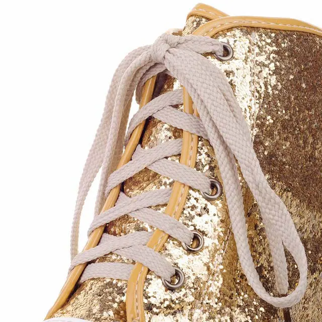 New glowing For Women cheap online Platform Shoes Women's Height Increasing Sequins Canvas Sale Good Seller high | Обувь