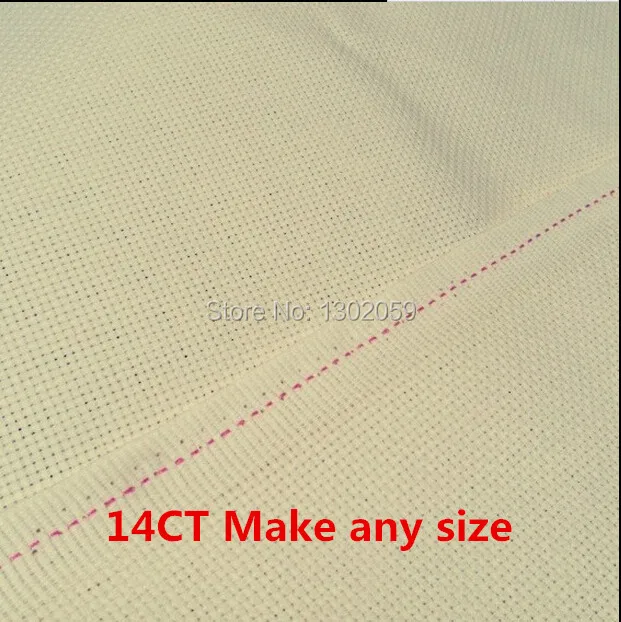 Доступные цвета: бежевый кремовый расшитый крестиком холст вышивка ткани 14CT Aida