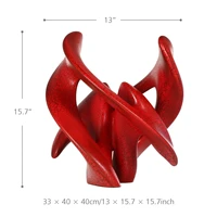 Separation and Reunion Symmetric Construction Several Times Painting Treatment Abstract Crafts Ornaments Soft Decor for Hotel
