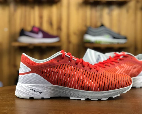 Красный Новые аутентичные ASICS DynaFlyte-2 Мужская стабильность уличная спортивная обувь для бега Уличная обувь Walkng для бега - Цвет: Красный