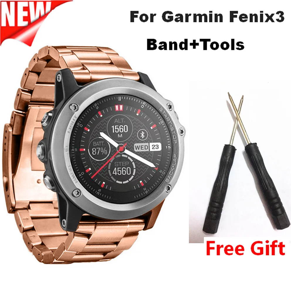 Горячая COMLYO ремешок для часов Garmin Fenix 3 ремешок для часов 26 мм металлический ремешок из нержавеющей стали для Garmin Fenix 3/HR ремешок Прямая поставка