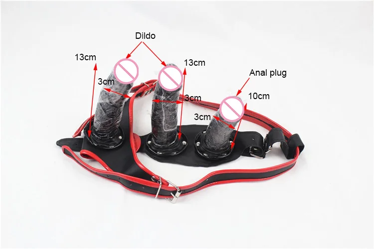 Женские трусы с ремнем верности красные и черные для геев Анальная пробка секс