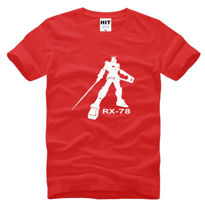 EXIA воина гундама RX 78 аниме мультфильм печатных мужская футболка для мальчиков