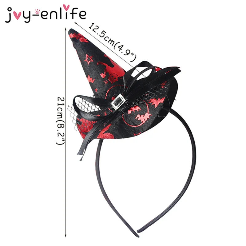 Halloween Decoration Cobweb Witch Ghost Bat Hat Headband Hairband Women Party Props Hair Accessories Mask | Дом и сад