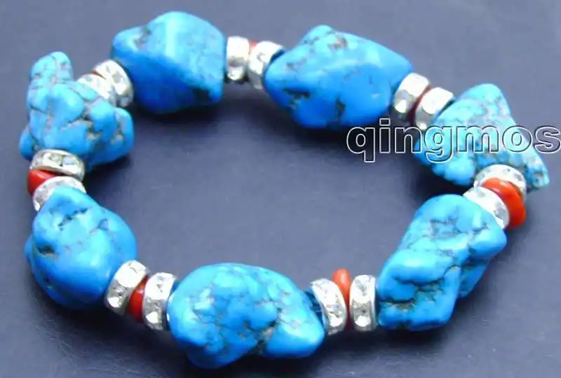 Ожерелье из настоящего природного синий большой 20 30 мм в стиле барокко камень и