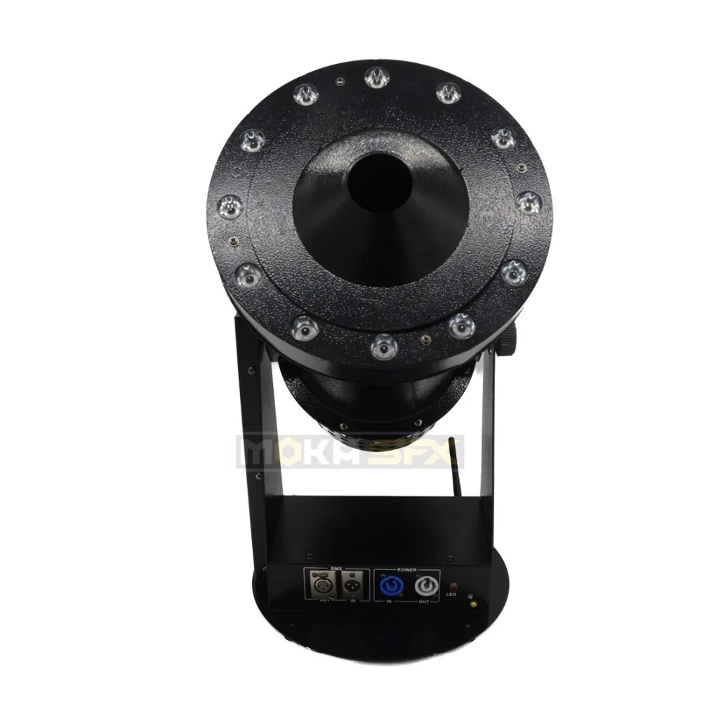 Аппарат для конфетти с крышкой и 4 светодисветодиодный 1800 Вт 12x3 RGB 3 в 1 DMX/пульт