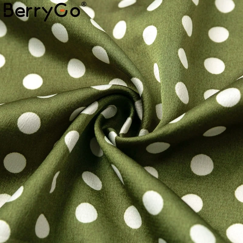 Simplee в винтажном стиле горошек с принтом шифоновое платье женское элегантное