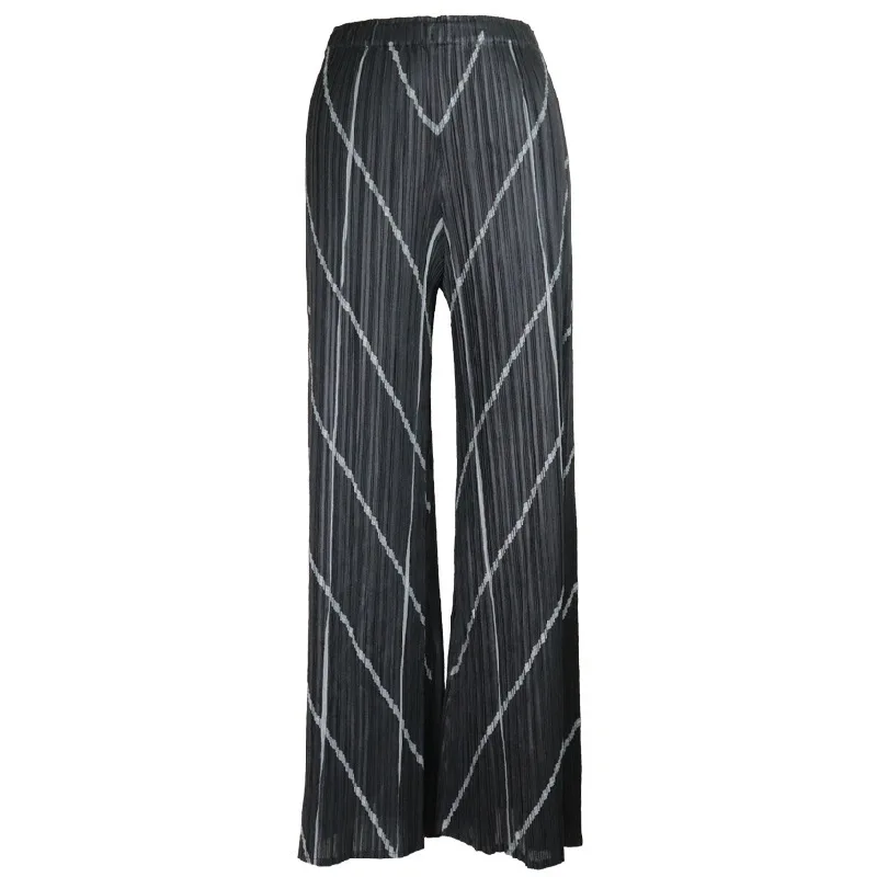 LANMREM 2020 новые модные повседневные свободные женские брюки с высокой талией в