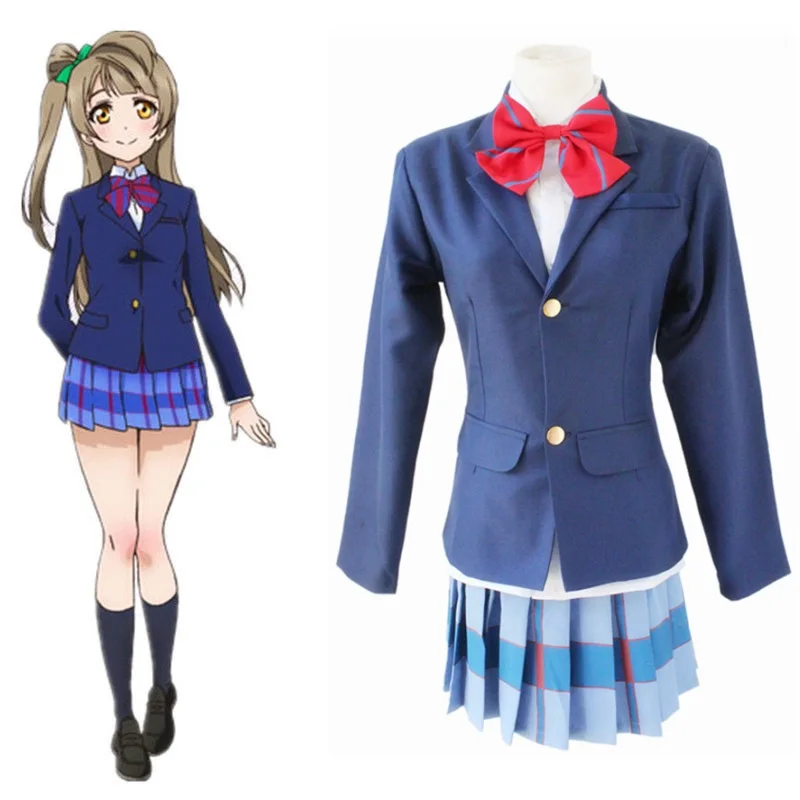Love Live! Otonokizaka академии для девочек школьная Униформа синий костюм косплея