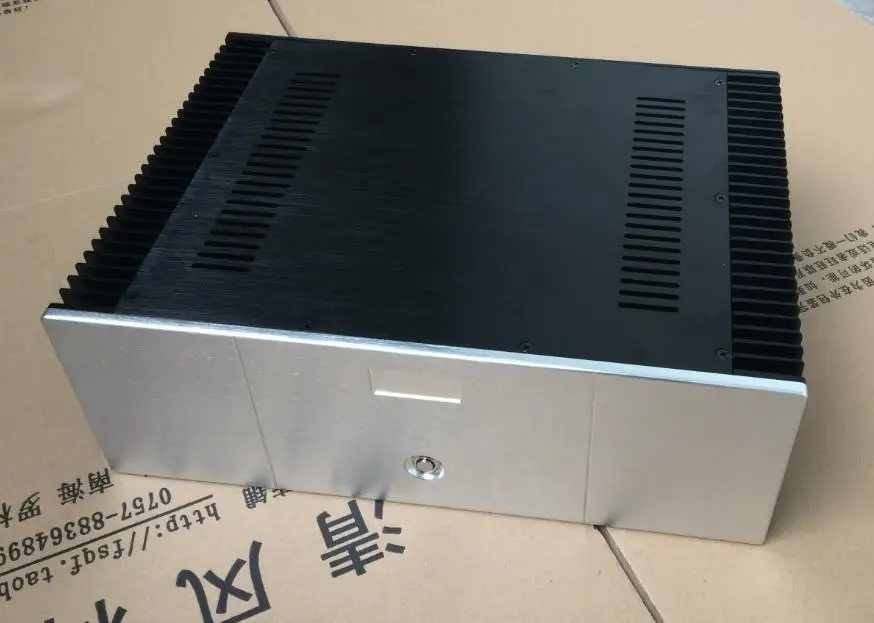 

BZ4315L полностью алюминиевые фотообои шасси класса A Amp Чехол DIY Audio Box 430 мм * 150 мм * 311 мм