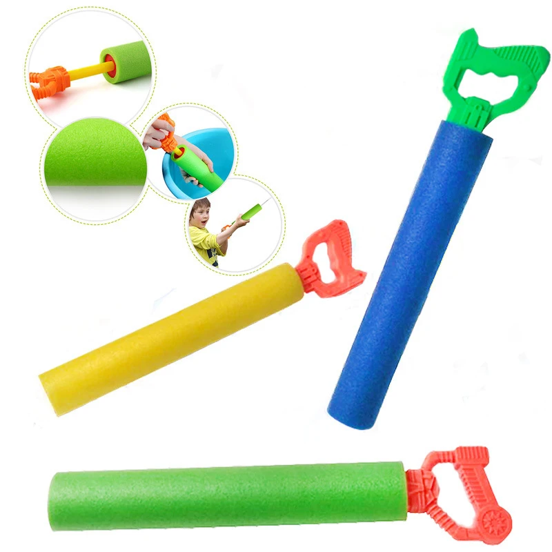 Pull Type Eva прямые водные пушки губка вода игрушечный самолет дети пляж дрейфующих