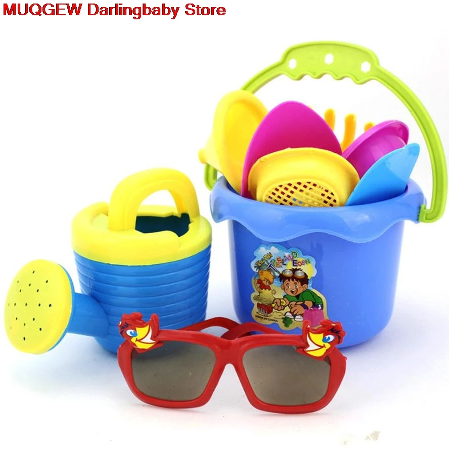 9 шт. песчаные пляжные игрушки замок ведро Лопата грабли водные инструменты