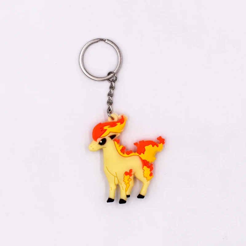 4-7 см 5 стиль Пикачу брелок Monster Key Holder Go брелок Подвеска 3D Mini Cubone Porygon Gengar Ponyta Abra