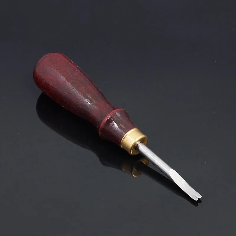 1Pcs Leather Engraving Cutting Edge DIY Hand Tools Wood Handle Carved Chamfering Utting Accessories Professional Goods | Дом и сад