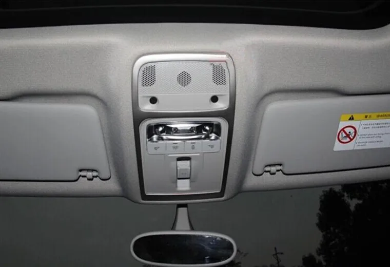 Для Audi A3 8V 2012 2013 2014 2015 нержавеющая передняя + Задняя лампа для чтения крышка лампы