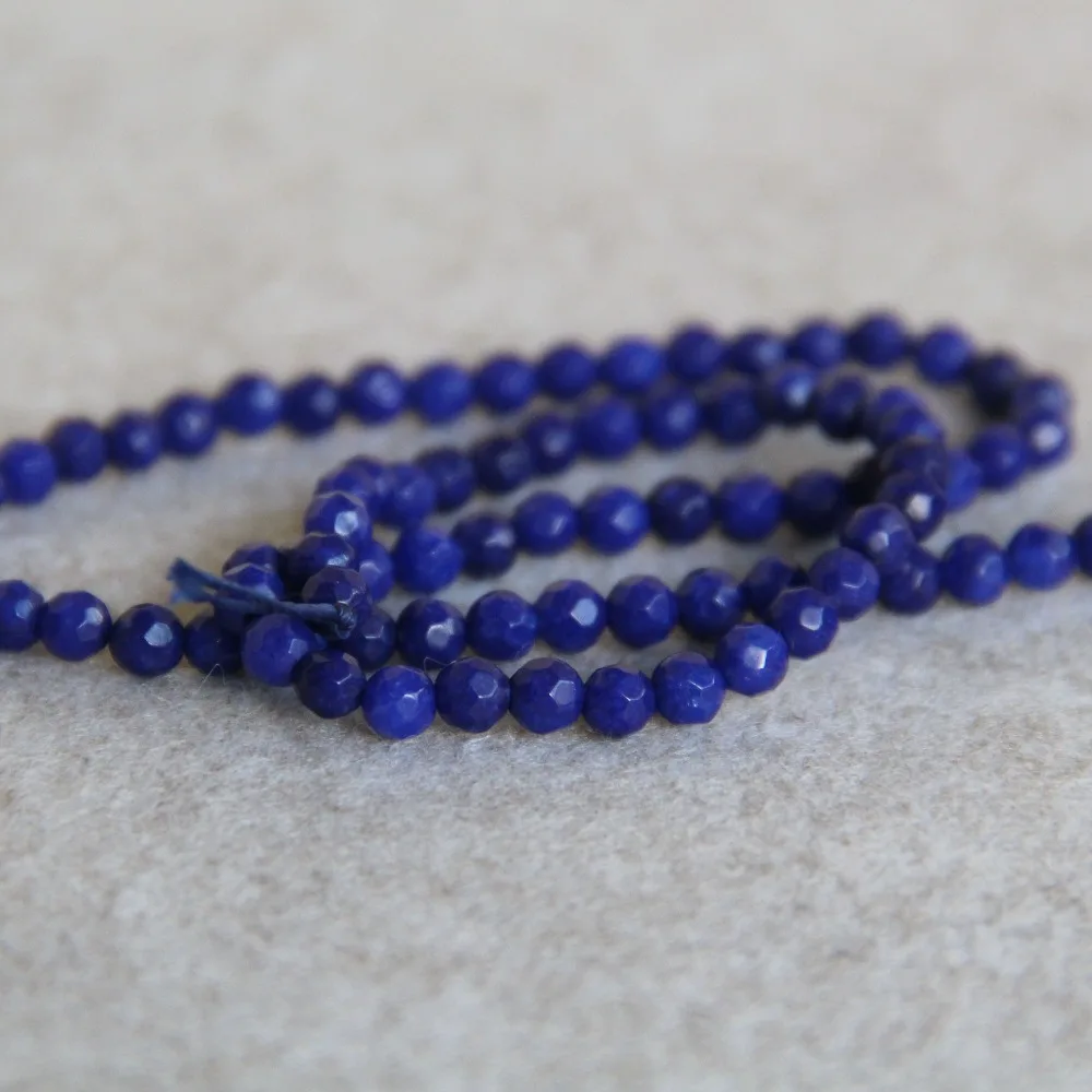 4mm Fashion Multicolor Cyan Lapis Lazuli Chalcedony Beads Stone Accessory Parts DIY 15inch Jewelry Making Design Wholesale | Украшения и
