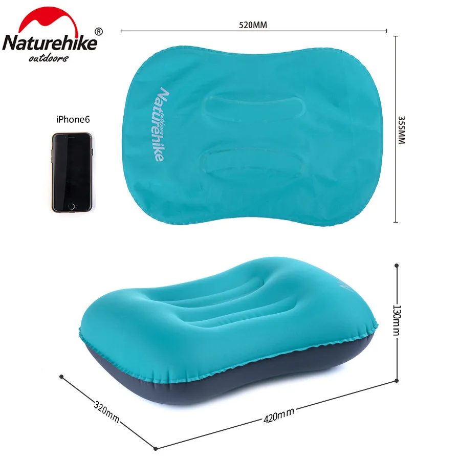 Naturehike Надувная Подушка подголовник мягкая шея Защитная 3 цвета Открытый Отдых