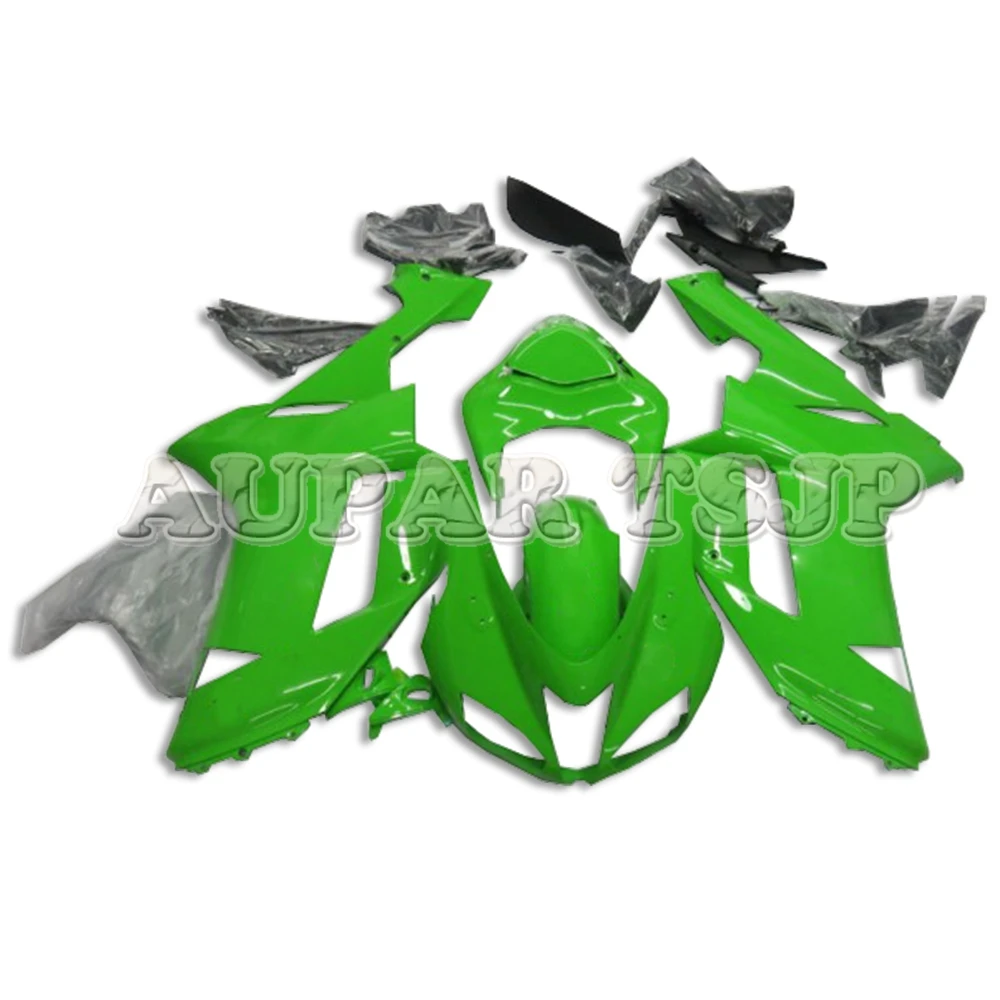 

Complete Gloss Green Motorcycle Bodywork Kit Fit For Kawasaki ZX6R ZX636 2007 2008 636 07 08 ABS Plastic Fairings