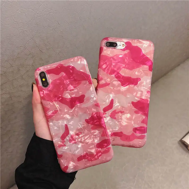 Модный Камуфляжный силиконовый чехол для Iphone 66s 78 78plus x/Xs Xr Xsmax модный